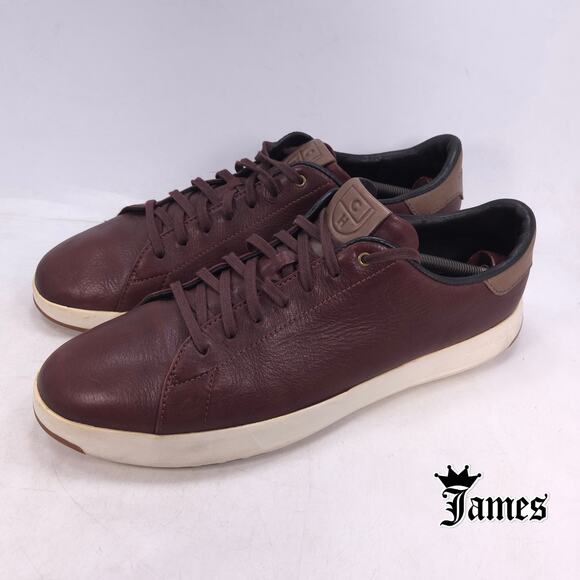 Cole Haan Grand Pro Casual Lace Up Shoe Mens Size 13 C31307 Brown White - Picture 1 of 10